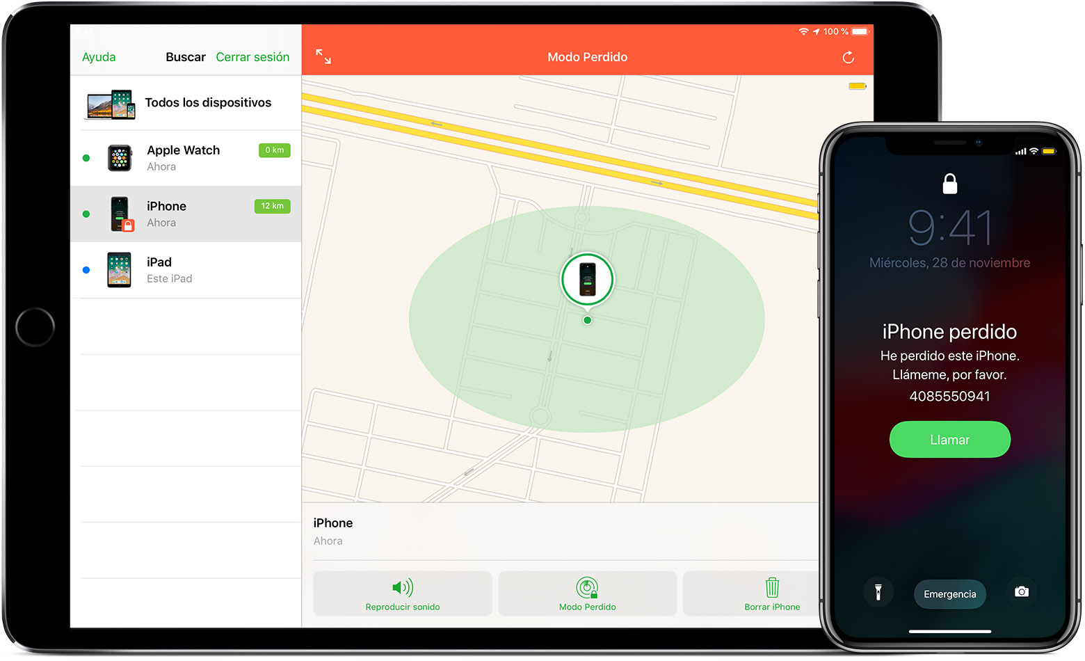 encontrar iphone perdido por gps