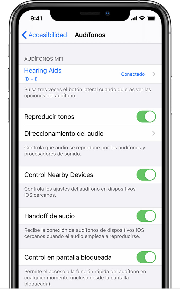 Utilizar los audífonos Made for iPhone - Soporte técnico de Apple (ES)