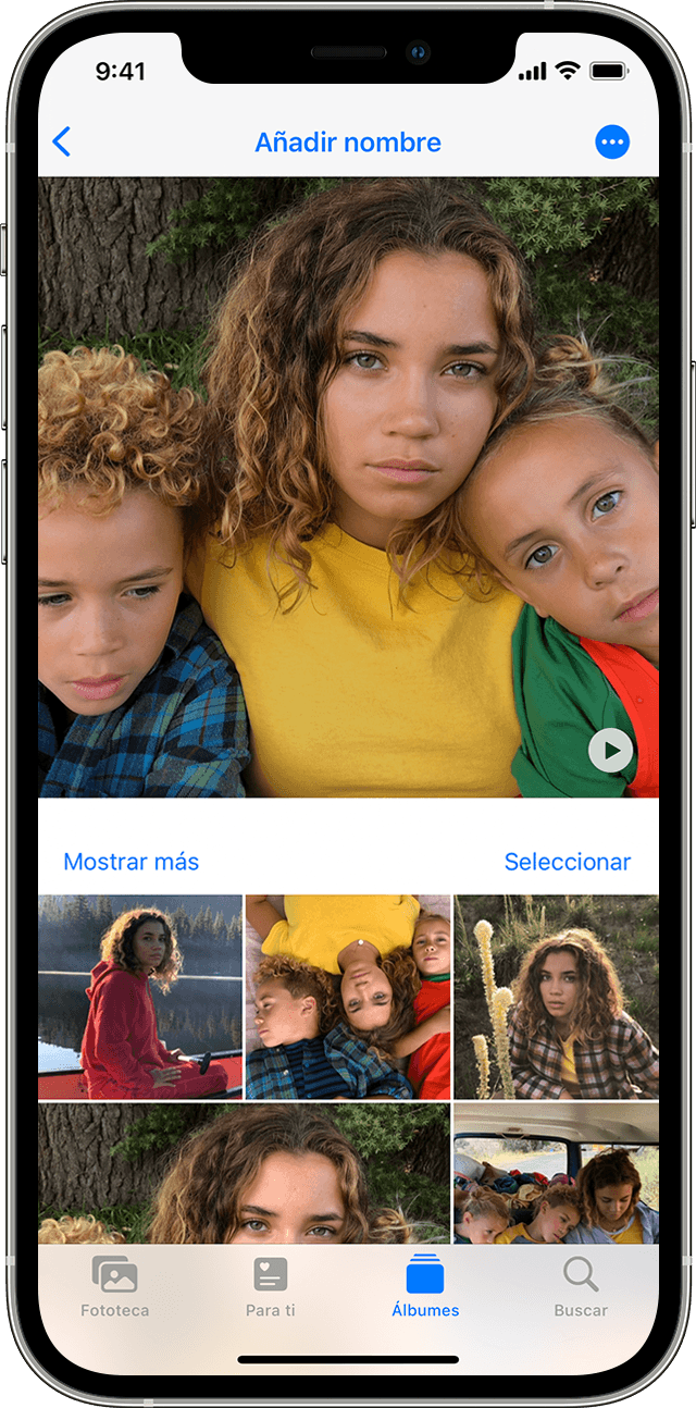 Utilizar el álbum Personas en Fotos del iPhone, el iPad o el iPod touch -  Soporte técnico de Apple (ES)
