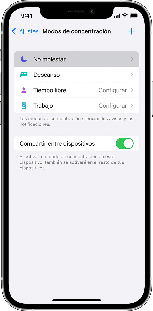 Utilizar No Molestar En El Iphone Ipad Y Ipod Touch Soporte Tecnico De Apple Es