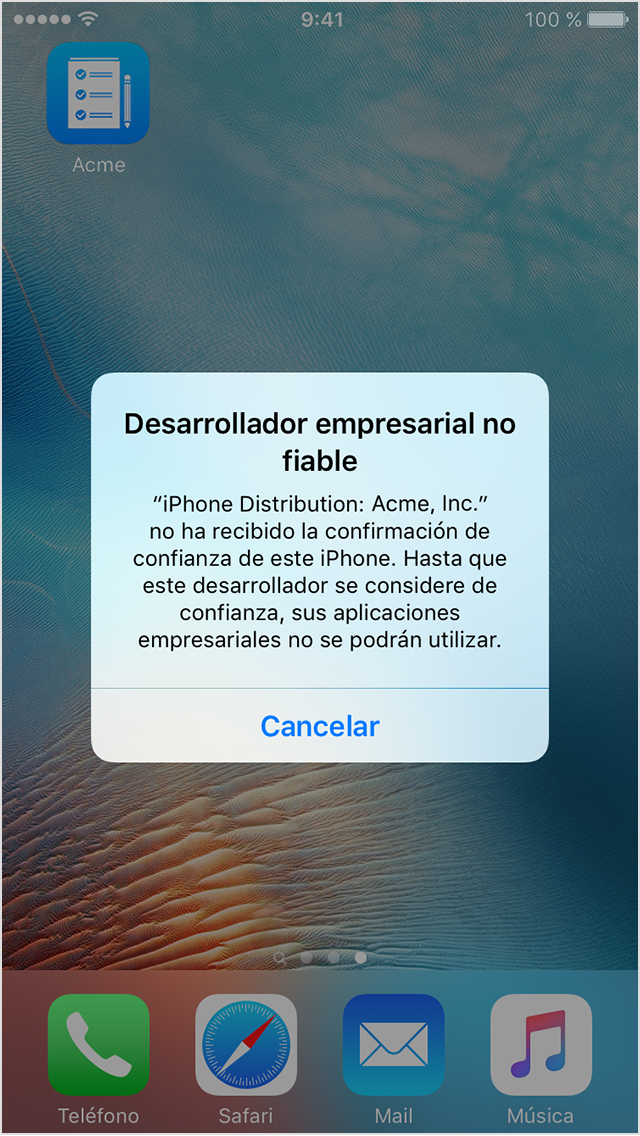 Instalar apps de empresa personalizadas en iOS - Soporte técnico de Apple  (ES)