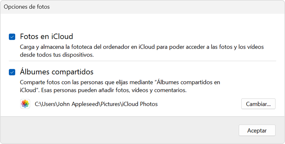 Configurar y utilizar Fotos en iCloud en un PC con Windows - técnico de Apple (ES)