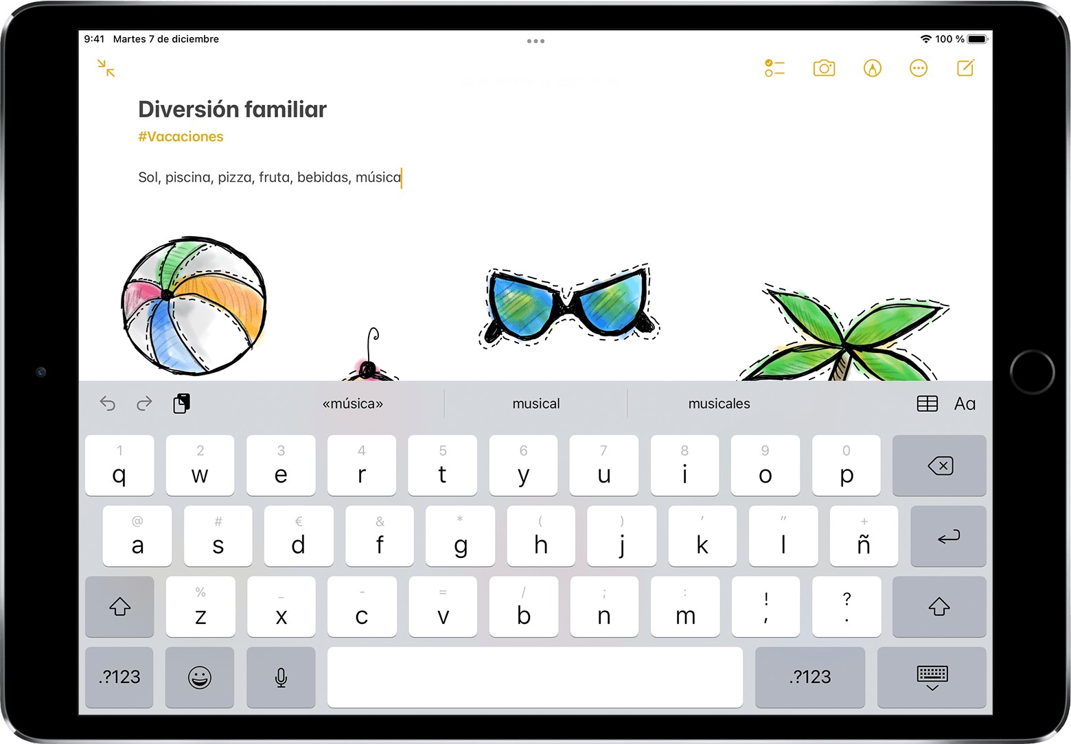 Usar el teclado flotante en el iPad - Soporte técnico de Apple (ES)