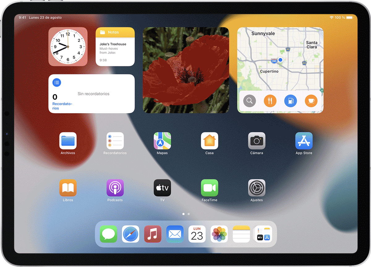 Usar la biblioteca de apps y la pantalla de inicio para organizar las apps  en el iPad - Soporte técnico de Apple (ES)