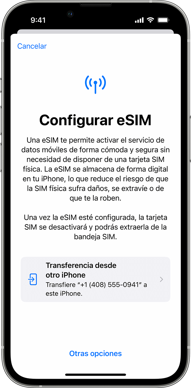 Acerca de la eSIM para iPhone - Soporte técnico de Apple (ES)