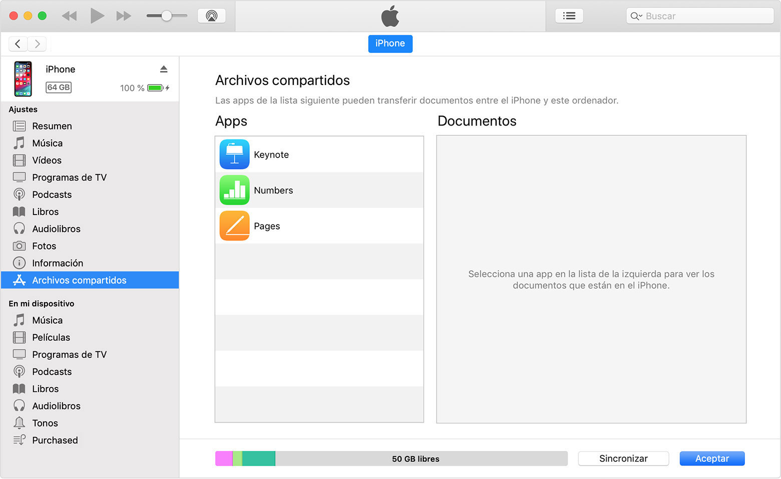 Usar Itunes Para Compartir Archivos Entre Un Ordenador Y Un Dispositivo Ios O Ipados Soporte Tecnico De Apple