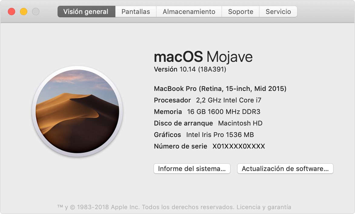 Descubre qué unidad de procesamiento de gráficos está usando el MacBook Pro  - Soporte técnico de Apple (ES)