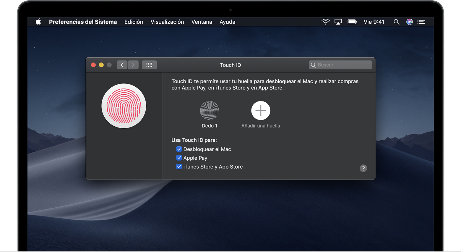 Usar Touch ID en el Mac - Manzana Renovada