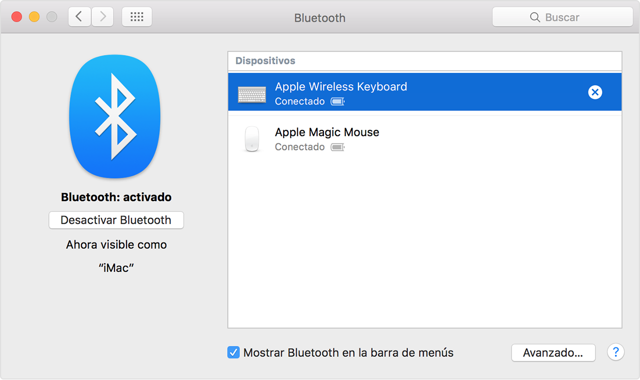 Cómo usar un ratón, un teclado o un trackpad Bluetooth con el Mac - Soporte técnico de Apple