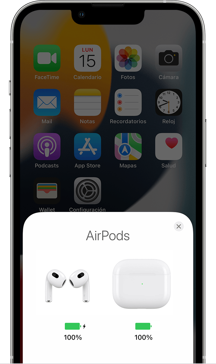 Cargar los AirPods y obtener información sobre la duración de la batería -  Soporte técnico de Apple