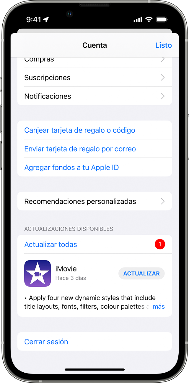 Cómo actualizar las apps manualmente en un dispositivo Apple - Soporte  técnico de Apple