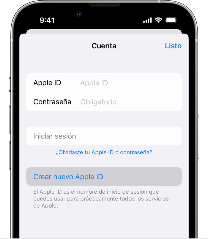 crear un Apple ID nuevo - Soporte técnico de Apple