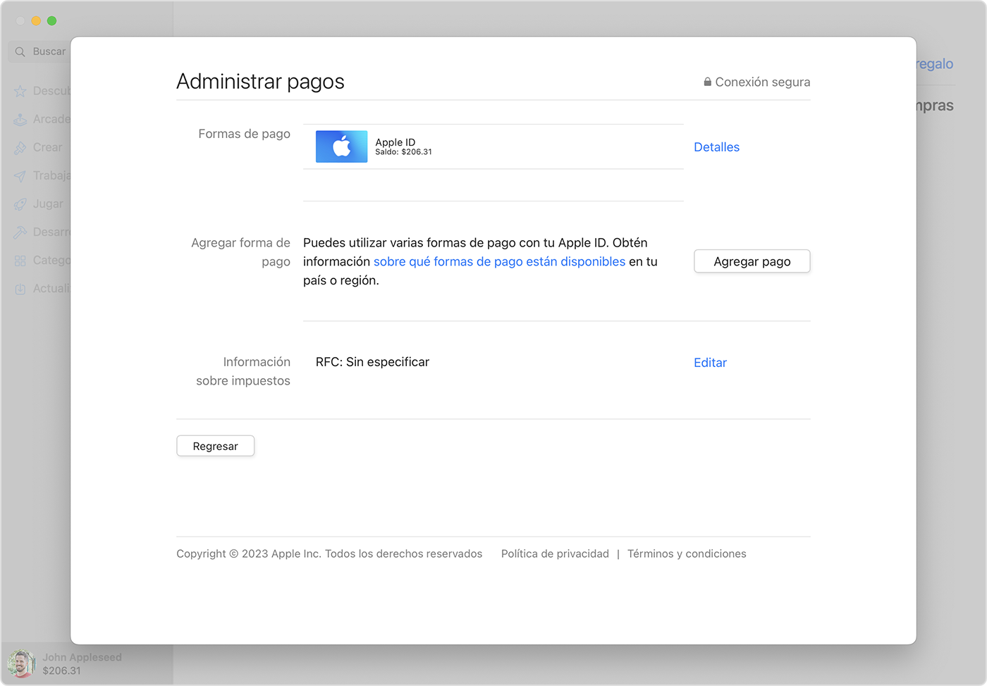 Agregar una forma de pago a tu Apple ID - Soporte técnico de Apple