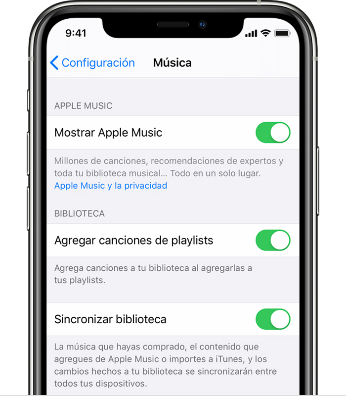 Activar Sincronizar Biblioteca Con Apple Music Soporte T Eacute