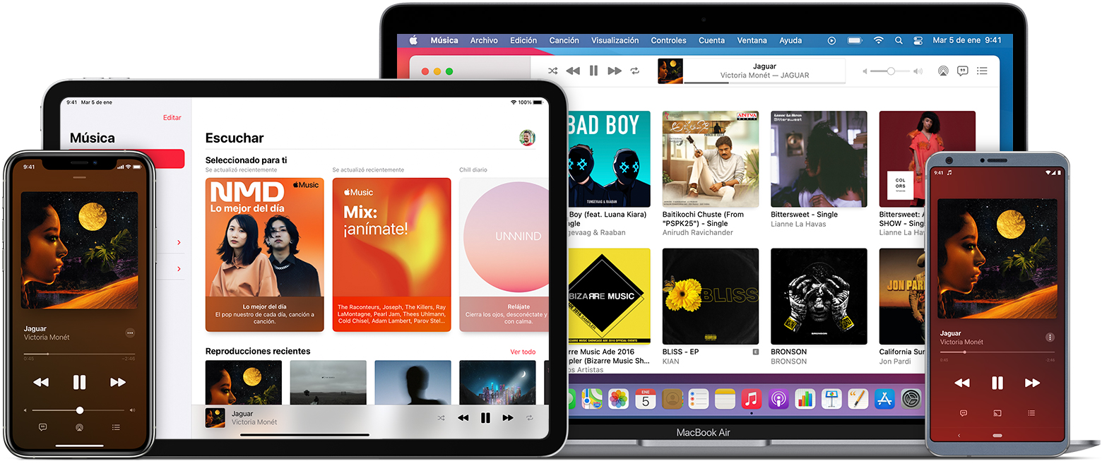 Escuchar música y mucho más en la app Apple Music - Soporte técnico de Apple