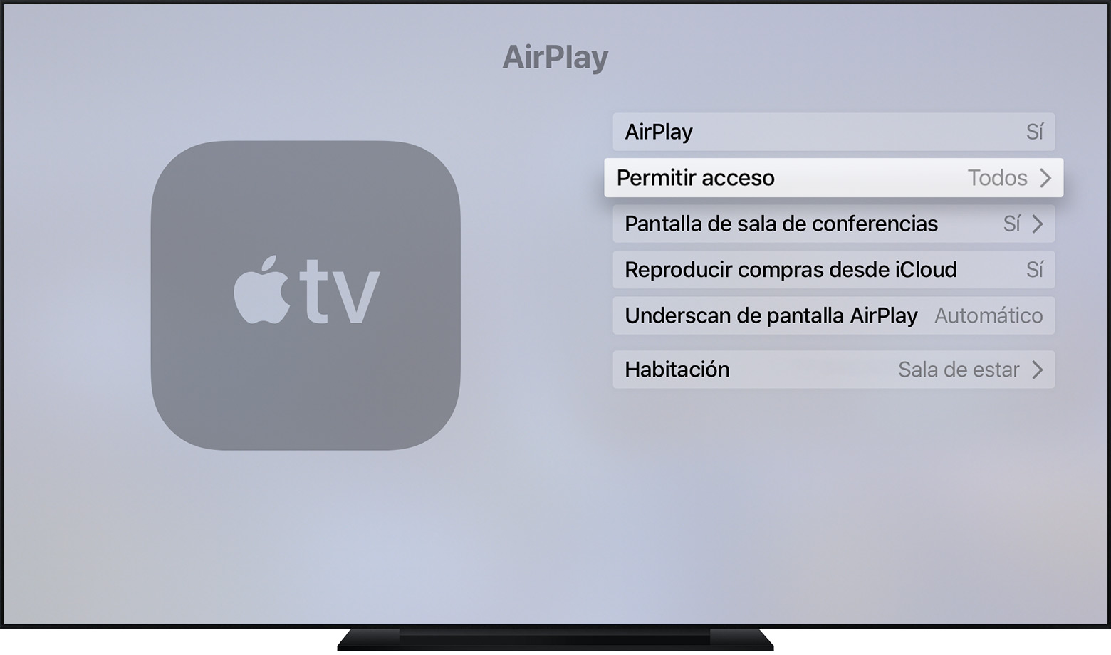compartir pantalla mac apple tv