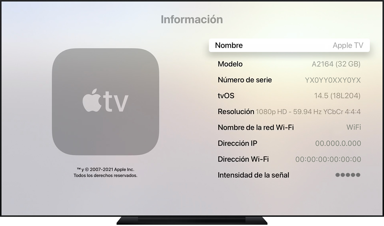 Identifica el modelo de Apple TV - Soporte técnico de Apple
