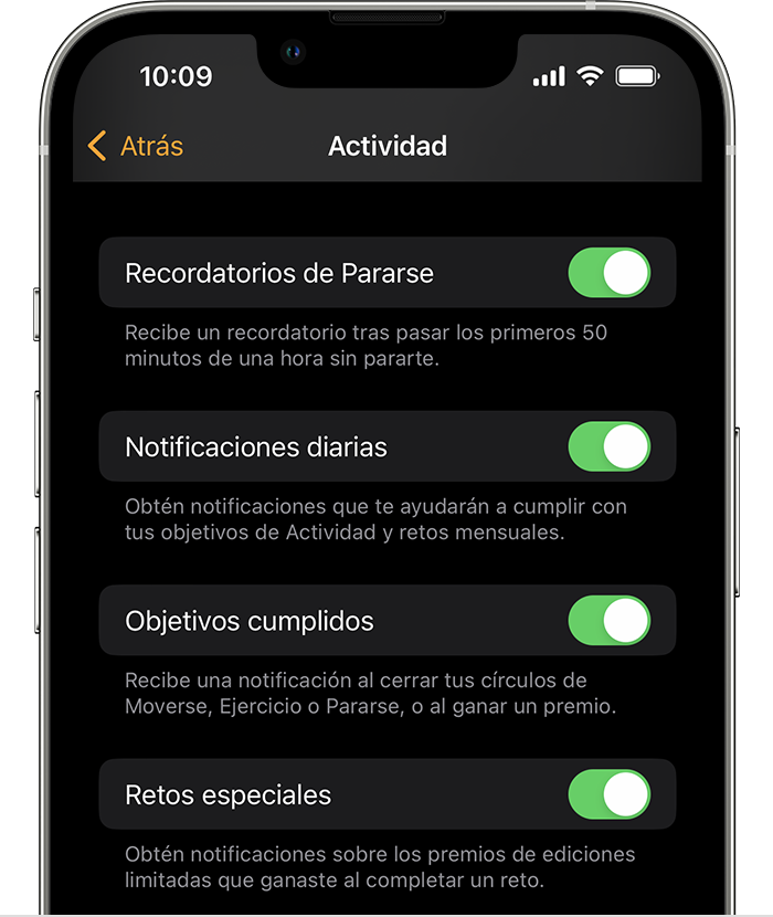 Usar la app Actividad en el Apple Watch - Soporte técnico de Apple