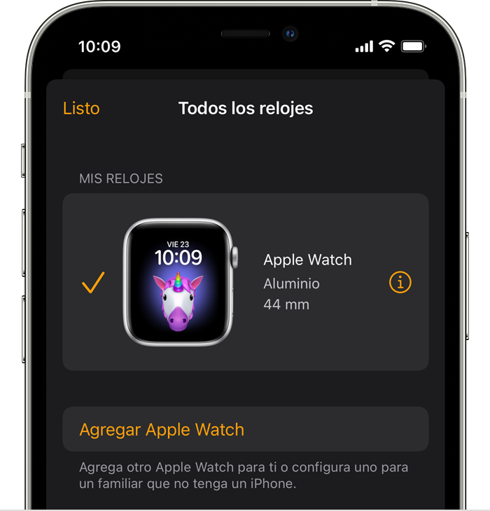 Desenlazar y borrar tu Apple Watch - Soporte técnico de Apple (MX)