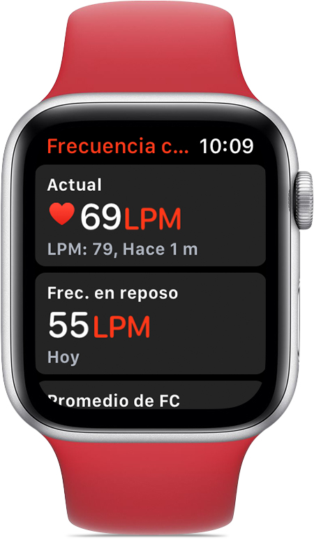 Control de la frecuencia cardiaca con el Apple Watch - Soporte técnico de  Apple (CL)