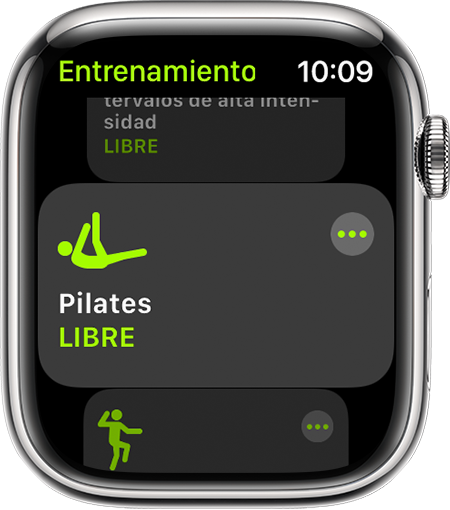 Usar la app Entrenamiento en el Apple Watch - Soporte técnico de Apple