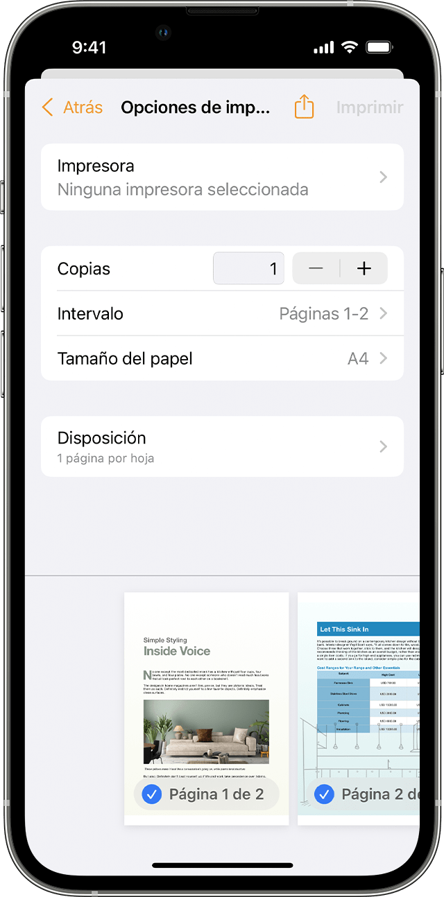 Usar AirPrint para imprimir contenido desde un iPhone o iPad - Soporte  técnico de Apple (MX)