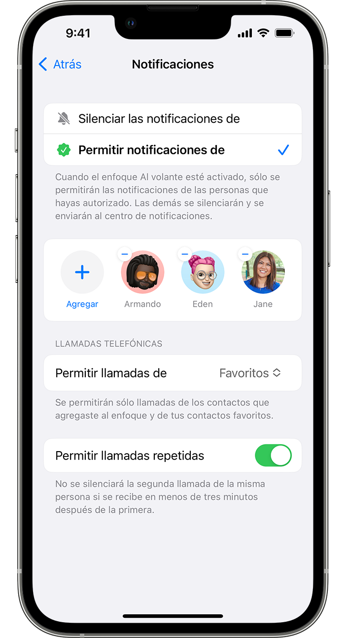 iPhone en el que se muestra cómo personalizar las notificaciones