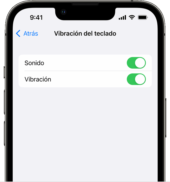 Cambiar los sonidos o las vibraciones del teclado del iPhone - Soporte  técnico de Apple (MX)