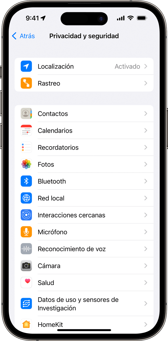 Acerca de la privacidad y la función Localización en iOS, iPadOS y watchOS  - Soporte técnico de Apple (MX)