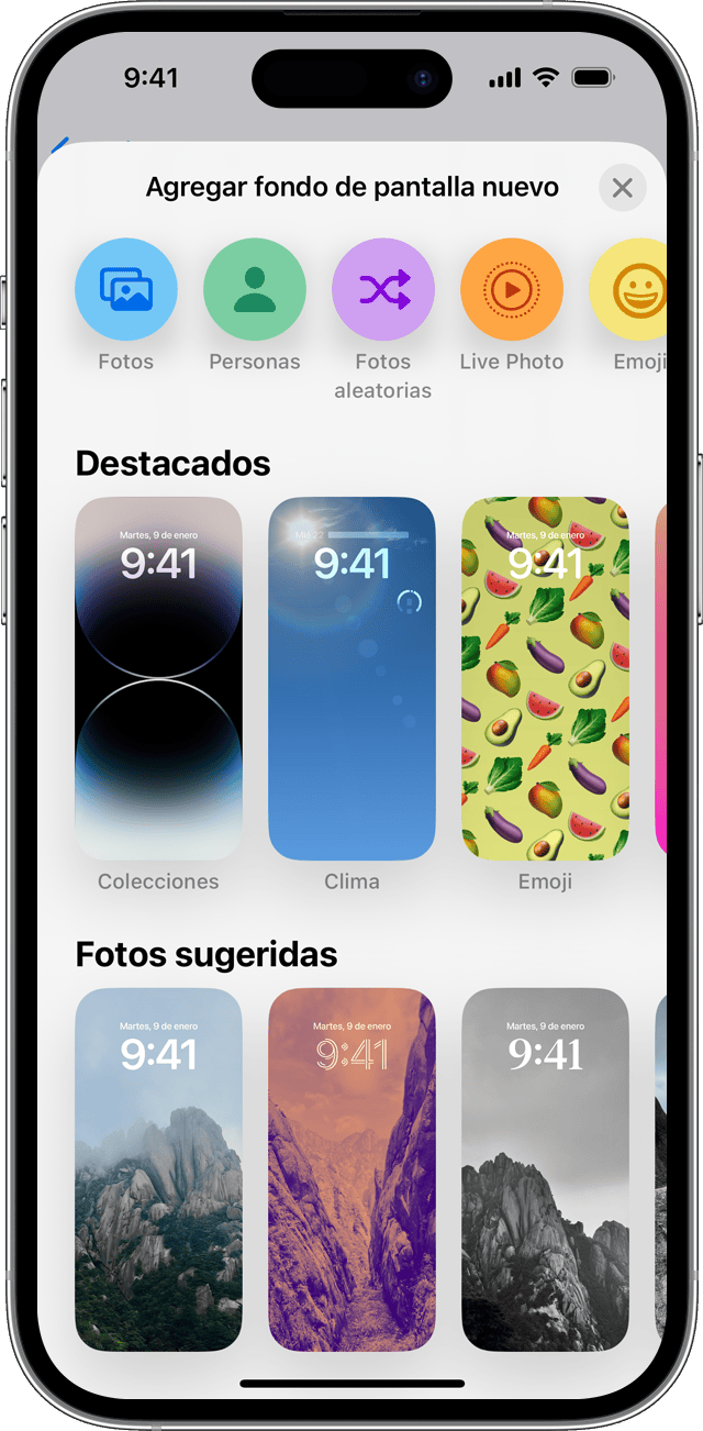 Cambiar el fondo de pantalla del iPhone - Soporte técnico de Apple (MX)