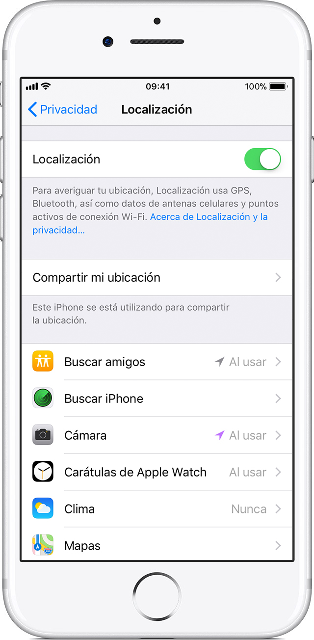 como activar buscar amigos en iphone