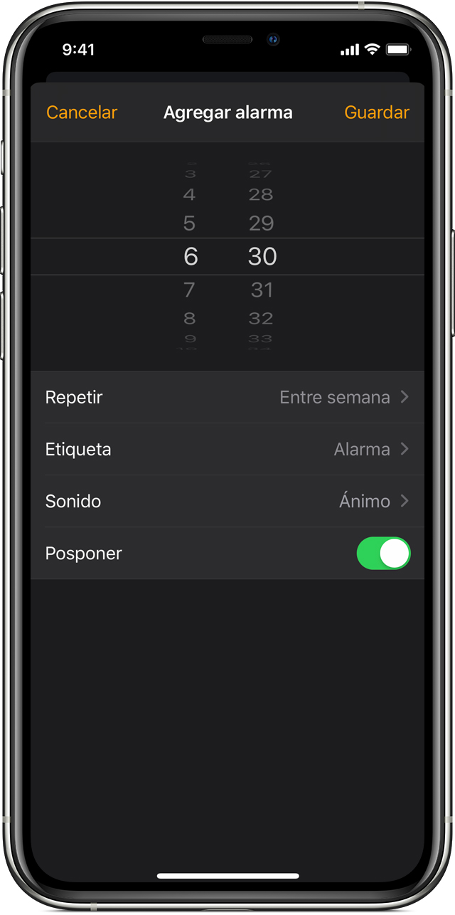 Como Establecer Y Administrar Las Alarmas En El Iphone Soporte Tecnico De Apple