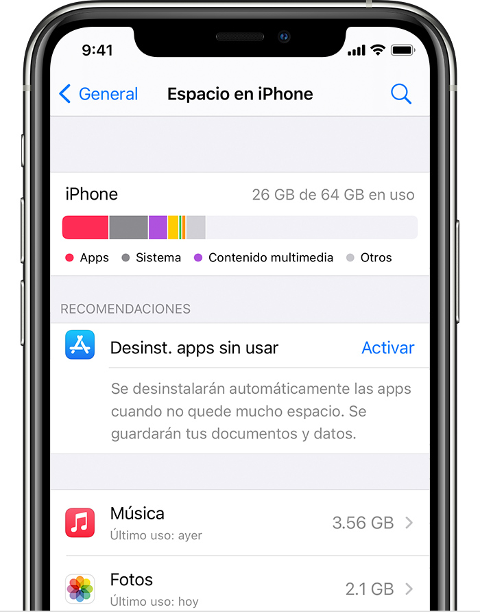 Cual Es La Diferencia Entre El Almacenamiento En El Dispositivo Y El Almacenamiento En Icloud Soporte Tecnico De Apple