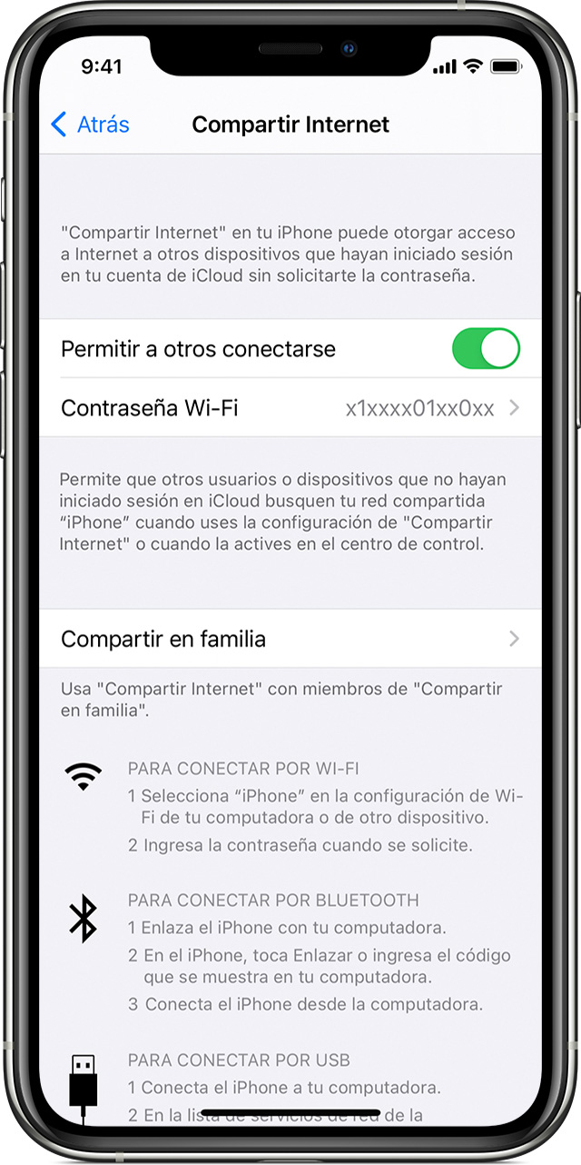 Cómo configurar Compartir Internet en el iPhone o iPad - Soporte técnico de  Apple
