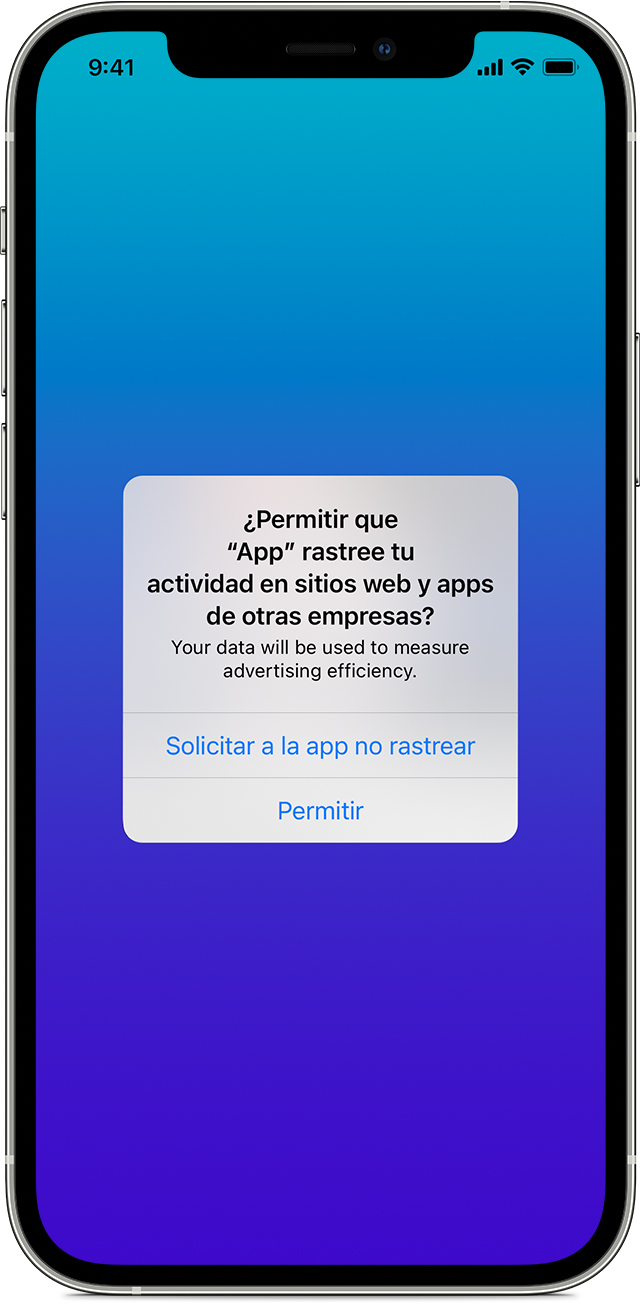 Si una app solicita rastrear tu actividad - Soporte técnico de Apple (MX)