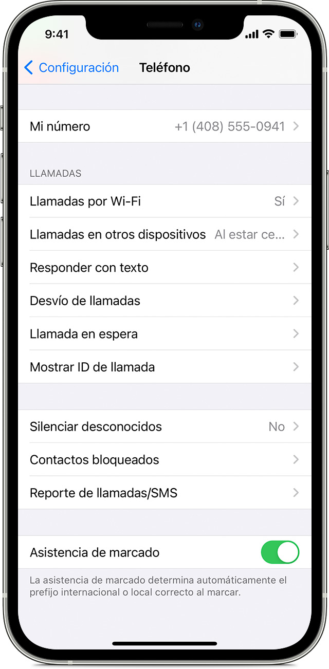 Realizar una llamada con la función Llamadas por Wi-Fi - Soporte técnico de  Apple (US)