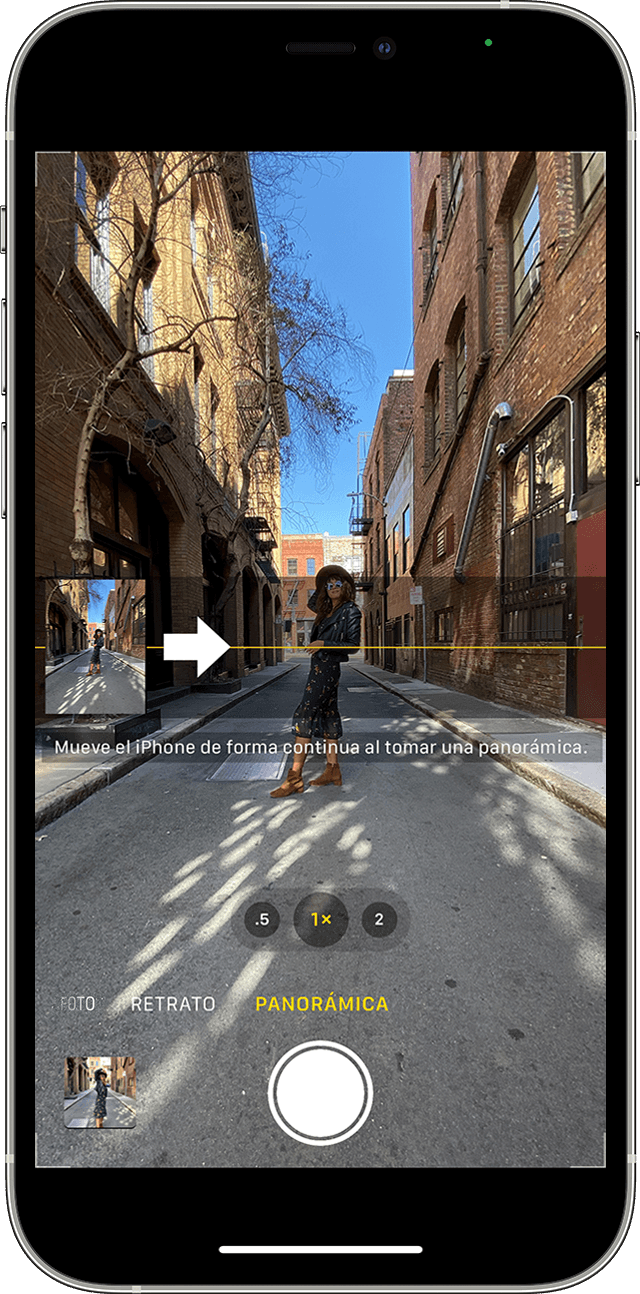 Modo Panorámico en la app Cámara del iPhone
