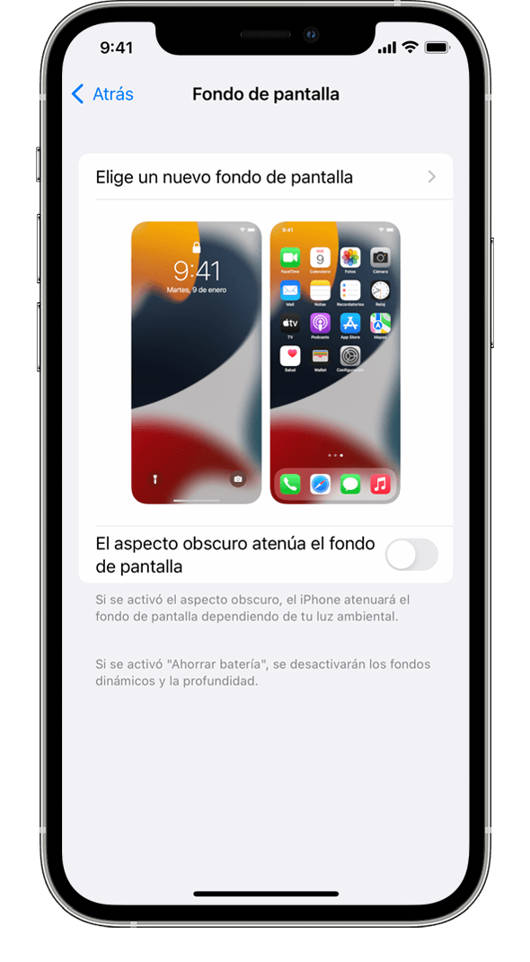 Cambiar el fondo de pantalla en el iPhone - Soporte técnico de Apple