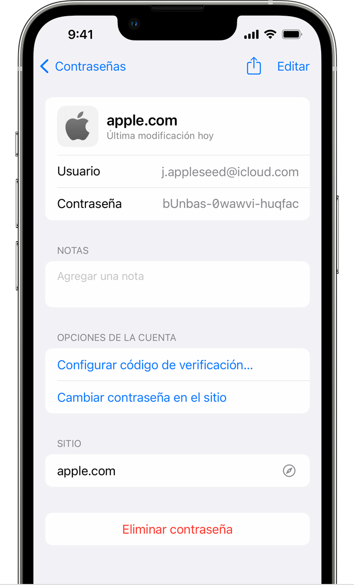 Cómo buscar contraseñas y llaves de acceso guardadas en el iPhone - Soporte  técnico de Apple (MX)