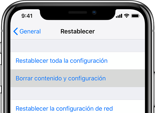 Como Borrar El Contenido De Un Iphone Ipad O Ipod Touch Soporte Tecnico De Apple