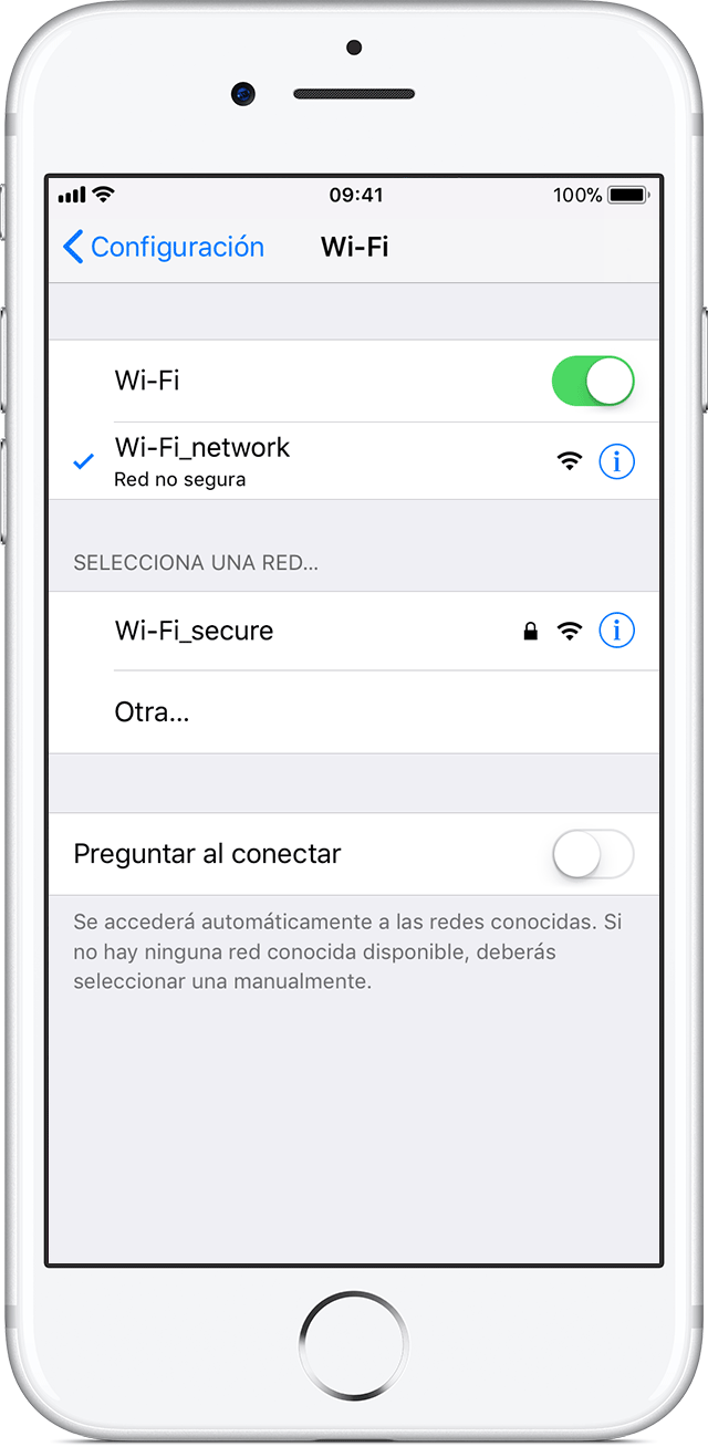 el iphone 5 no conecta wifi