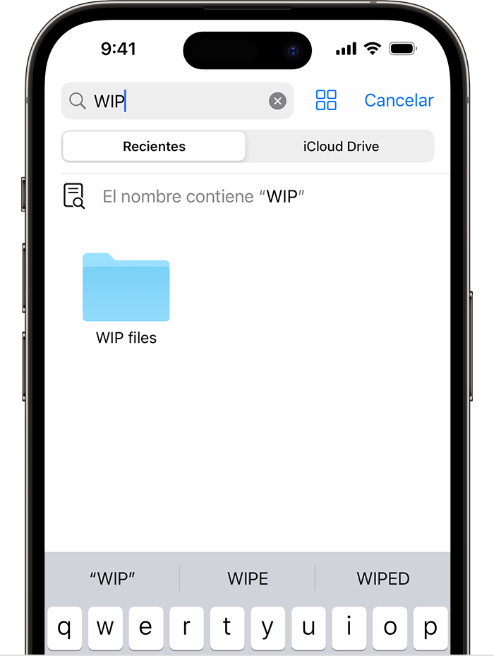 Siempre tenaz Acelerar Buscar archivos desde el iPhone o iPad en la app Archivos - Soporte técnico  de Apple (MX)