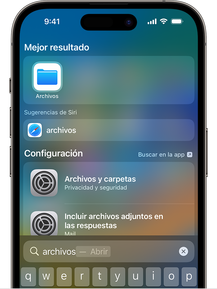 Siempre tenaz Acelerar Buscar archivos desde el iPhone o iPad en la app Archivos - Soporte técnico  de Apple (MX)