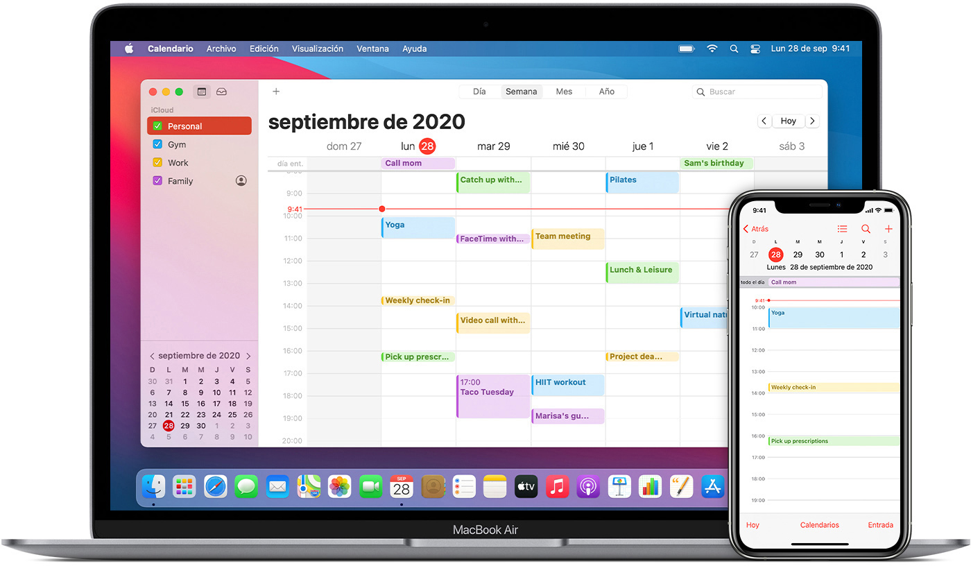 Mantener Calendario actualizado con iCloud Soporte técnico de Apple
