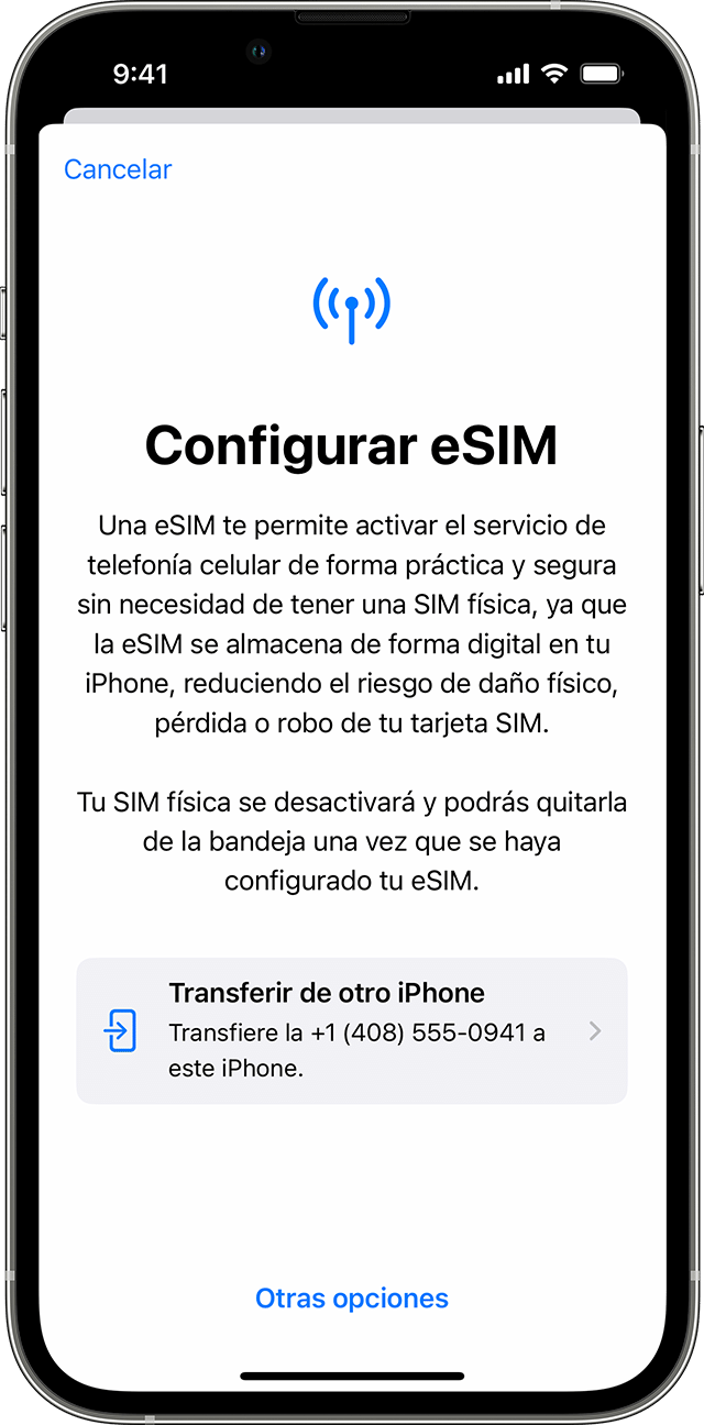 Acerca de la eSIM en el iPhone - Soporte técnico de Apple