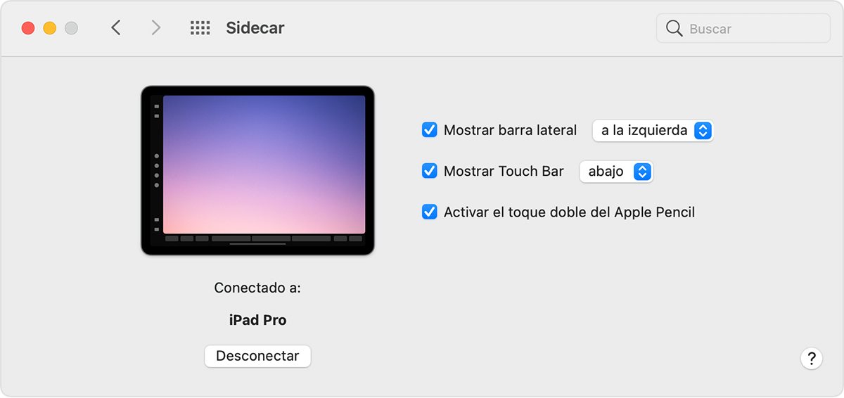 Usar el iPad como una segunda pantalla para la Mac con Sidecar