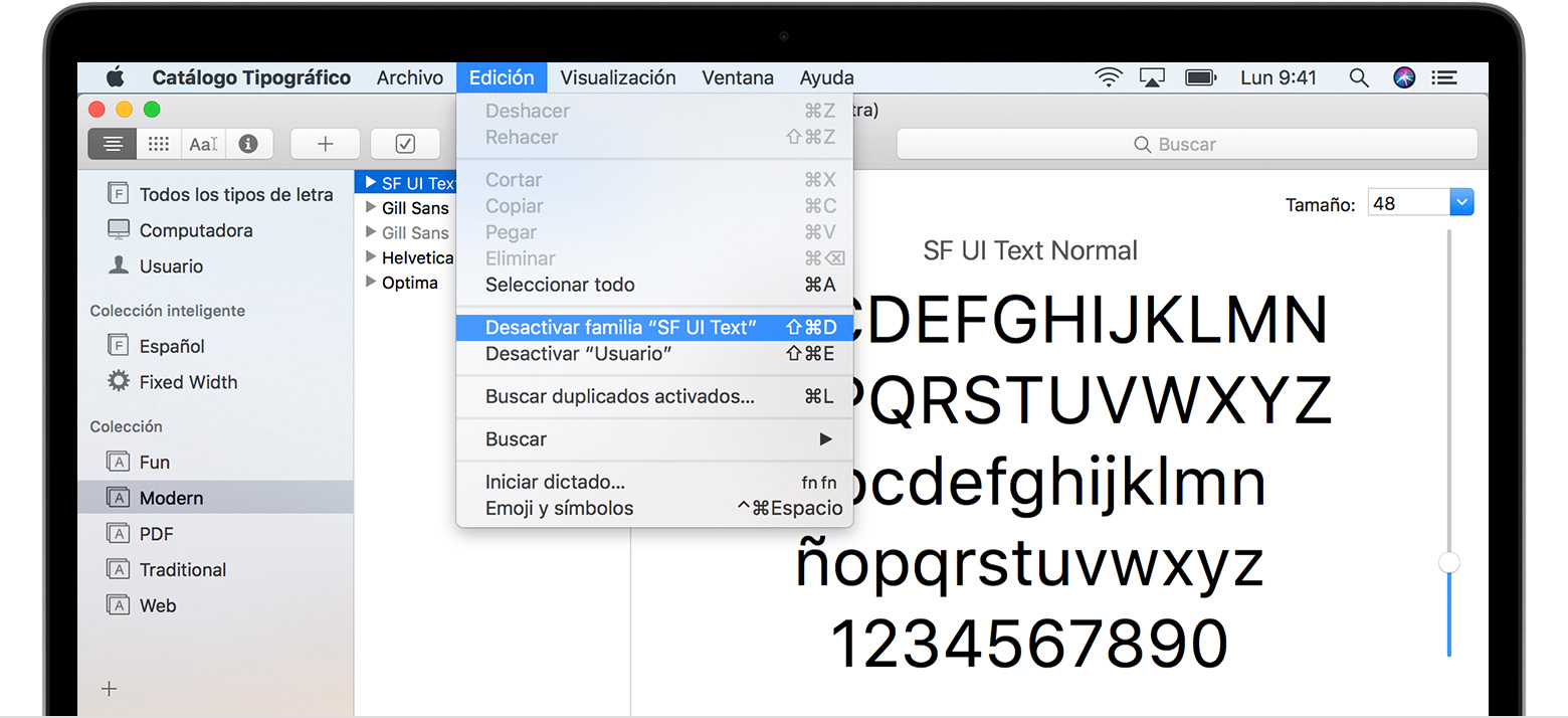 Cómo instalar y eliminar tipos de letra en una Mac