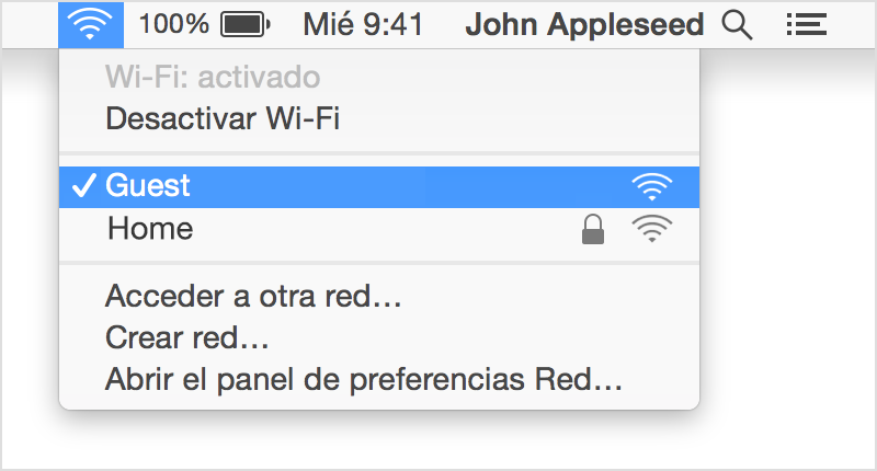 no me puedo conectar wifi macbook