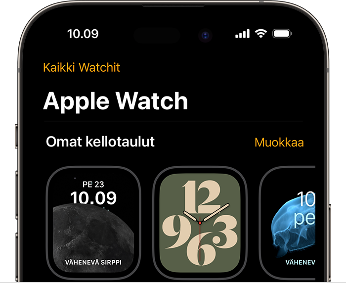 Apple Watch ‑appi iPhonessa