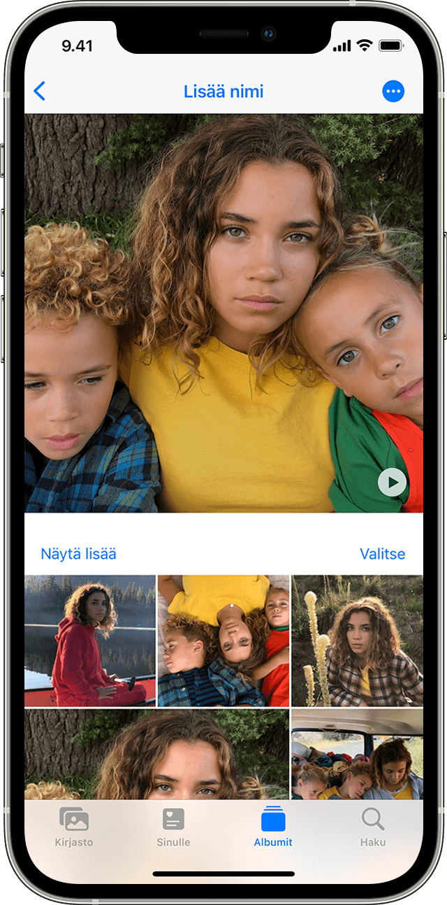 Kuvat-apin Henkilöt-albumin käyttäminen iPhonessa, iPadissa tai iPod  touchissa - Apple-tuki (FI)